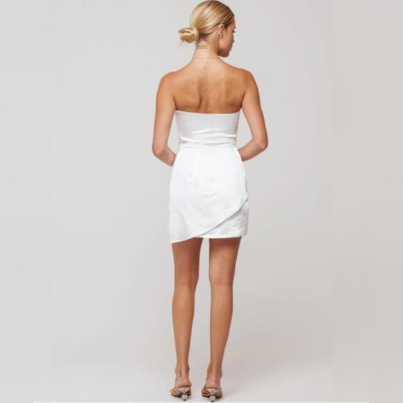 NWT RESA Cindy Strapless White Mini Dress in Pearl, size S - Picture 2 of 7